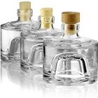 Bottiglietta bottiglia vetro sovrapponibili impilabili decorazioni per liquore limoncello 200 ml 3 Pezzi