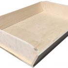 Cassetta contenitore lievitazione impasto pizza napoletana contenitore in legno multistrato madia con sponde asse legno 50x35x7 h