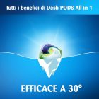 Dash Allin1 Pods 3 in 1 detersivo lavatrice in capsule primavera, maxi formato da 3 x 30 pezzi, 90 lavaggi