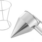 Royal Catering RCFT-1.3 imbuto dosatore professionale colino dosatore per dolci (8 mm, 1,3 L, acciaio inox, con supporto)