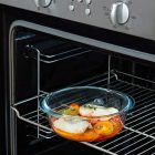 Pyrex Cook & Heat contenitore tondo per alimenti in vetro borosilicato con coperchio sfiatavapore per il microonde – cuocere in forno, conservare e riscaldare dim. 20x18cm