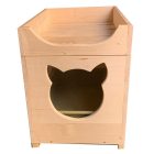 Cuccia porta lettiera vaschetta per gatti lettino letto casetta con coperchio apribile 55x39xh51 cm