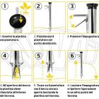 Piantatore veloce 3 bocche per piantare piantine bulbi semi piante, giardino orto