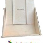 Euroshoppingonline Madia Pizza Pane maidda maddia Cassetta con Coperchio impasto lievitazione Made in Italy Fatta a Mano CM: 40x38x13 Capienza: 2,5kg