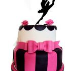 Topper per Torta Donna Ballerina Salto Decorativa 23x23 cm 8057432904521