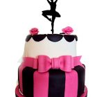 Topper per Torta Donna Ballerina Passe in releve Decorativa 23x23 cm 8057432904545